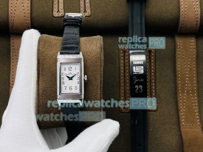 Swiss Replica Jaeger LeCoultre Reverso One Duetto Watch Stainless Steel White Dial